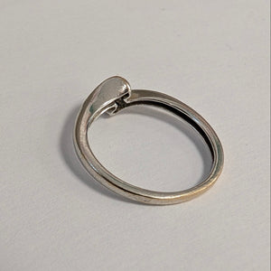 Bague Solitaire en Or Blanc 18K - Taille 53