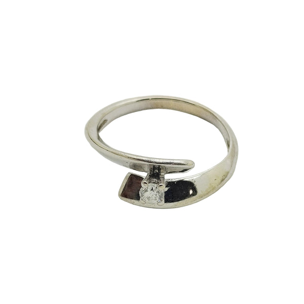 Bague en Or Blanc - Taille 47 - 2.01 Grs