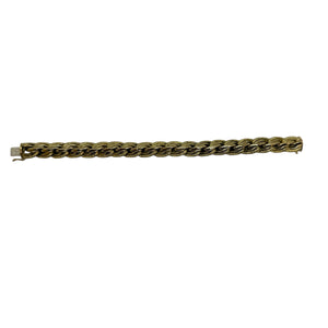 Bracelet maillon en or jaune 18K Lg 21cm