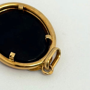 Pendentif Médaille en Or Jaune et Or Gris 18 K