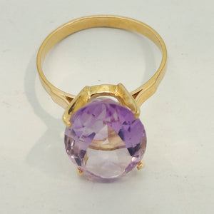 Bague en Or Jaune 18K -Taille 57