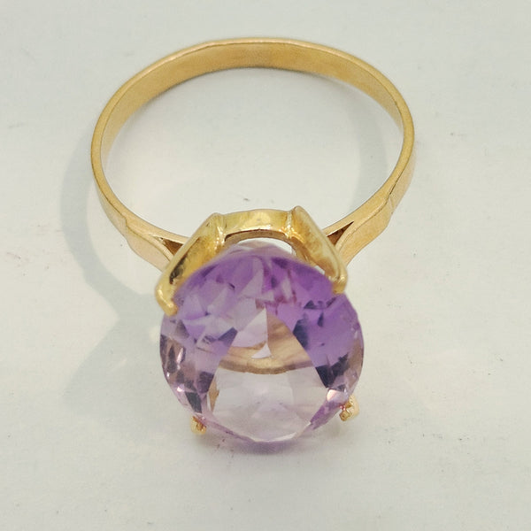 Bague en Or Jaune 18K -Taille 57