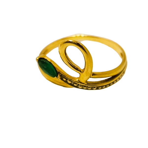 Bague Empierrée en Or Jaune 18K