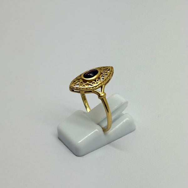 Bague Marquise en Or Jaune 18 Carats