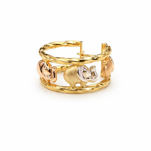 Boucles d'oreilles en 3 Or 18K - 6.15 Grs