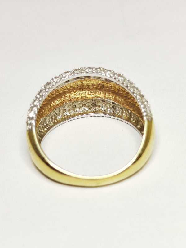 Bague Jonc en Or Jaune 18K Taille-56