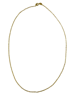 Collier Ras du Cou en Or Jaune 18K - 0.90G
