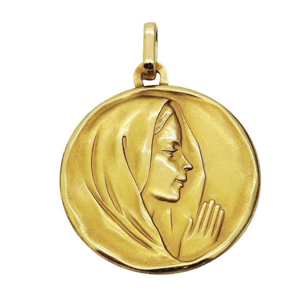 Pendentif Vierge en Or Jaune 18 K - 2.59 Grs