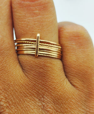 Bagues Semainier Or Jaune 18 Carats Taille 53
