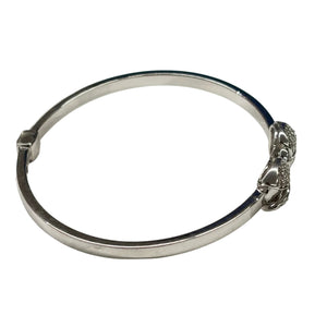 Bracelet Jonc en Or Blanc 18k avec Zirconium