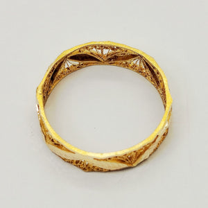 Superbe bague en Or jaune 21K - taille 59 - Taille 2.02G