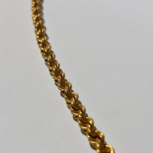 Collier Sautoir Torsadé en Or 18 Carats – 61 cm