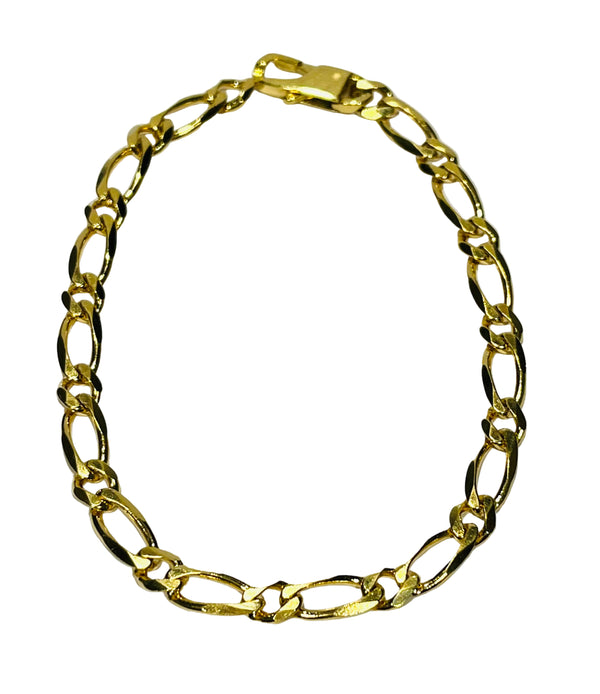 Bracelet en Or Figaro 18K - 20cm - 11.65gr