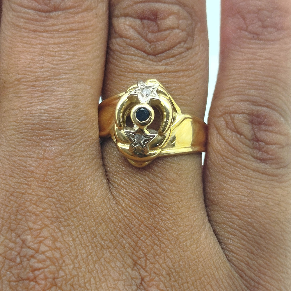 Bague en or jaune 18K - 4.04 Grs - Taille 54