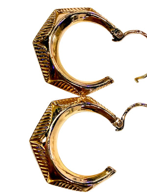 Boucles d'oreilles Créoles en Or Jaune 18k - 1.41 G