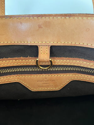 Sac à main Louis Vuitton Wilshire vintage en toile monogramme