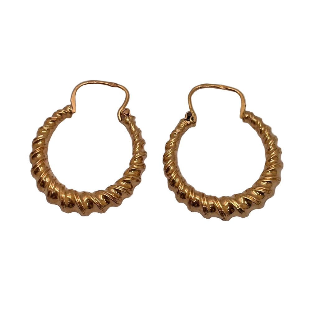 Créoles en Or jaune 18K - 1.79g