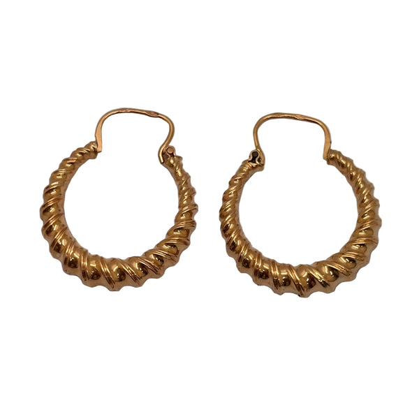 Créoles en Or jaune 18K - 1.79g