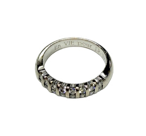 Exquise bague en Or Gris avec diamants