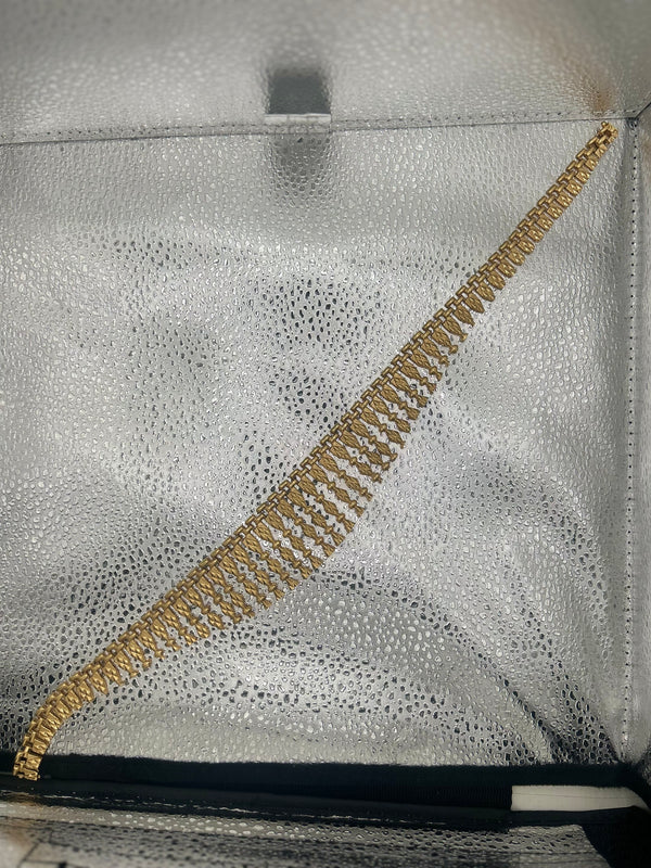 Collier Princesse en Or Jaune 18K – Maille Fantaisie Torsadée