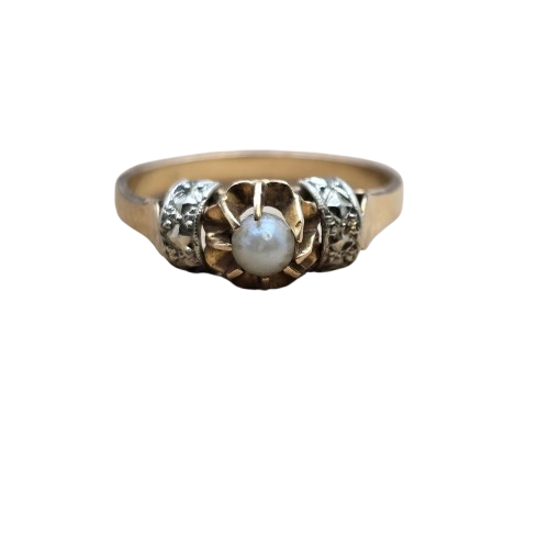 Solitaire en Or jaune 18K - T 52