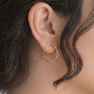Créoles en Or Jaune 18k