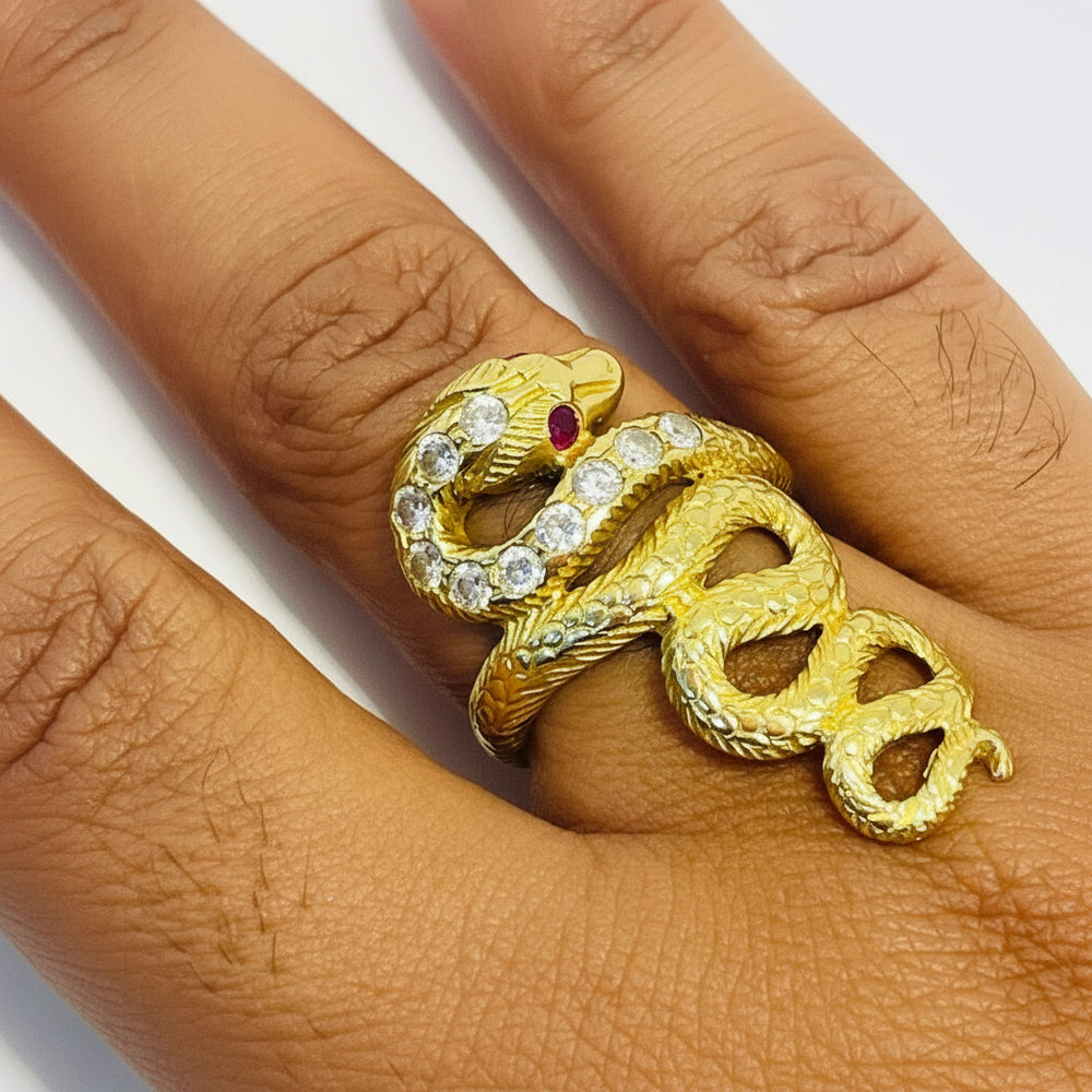 Bague en Or Jaune 18k - Taille 54