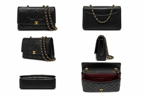 Sac porté épaule Chanel Cuir Noir Maxi Classic Flap Jumbo