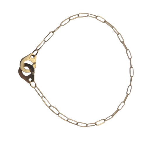Bracelet Maillon Chaînes Menottes Or 18 carats Dinh Van - 2.96 Grs