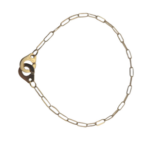 Bracelet Maillon Chaînes Menottes Or 18 carats Dinh Van - 2.96 Grs