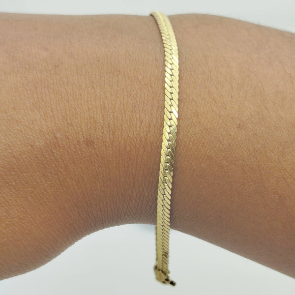 Bracelet en Or Jaune Anglaise 18K 2.52 Grs