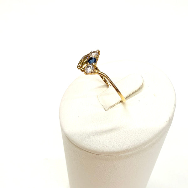 Bague en Or jaune 18k - Taille 56 - 1.19 Grs