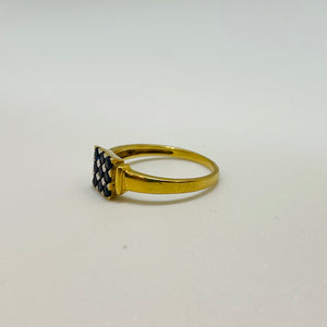 Bague en Or Jaune 18K Taille-52.5