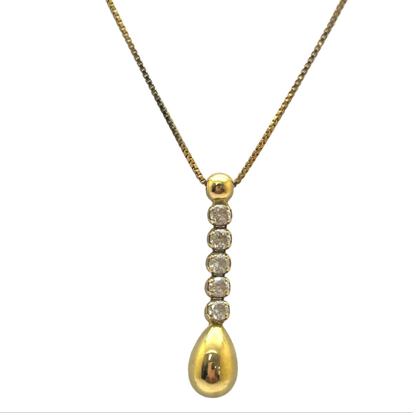 Collier princesse or jaune 18K