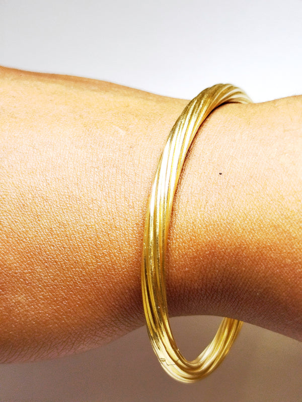 Bracelet Jonc en Or Jaune 18K 16.59 Grs