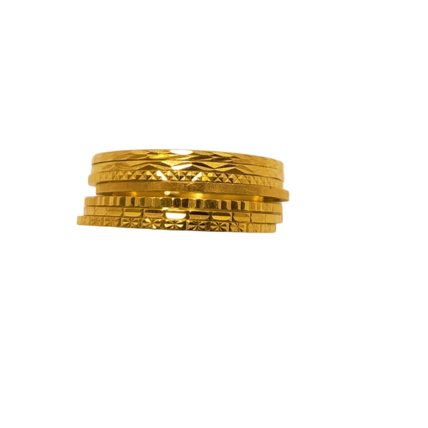 Bague Semainier Or Jaune 18 Carats