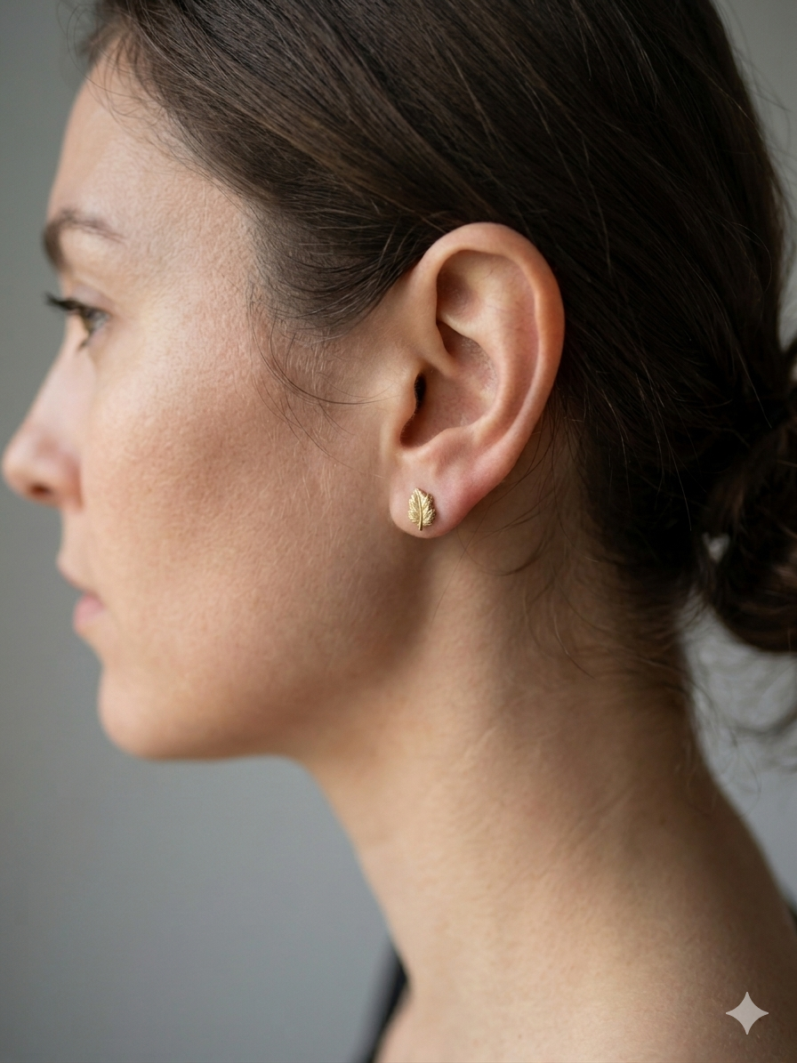 Boucles d'oreilles en Or jaune 18K - 0.73G