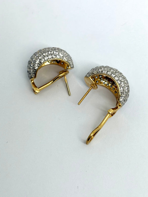 Boucles d'Oreilles en Or Jaune 18K - 12.84 Grs