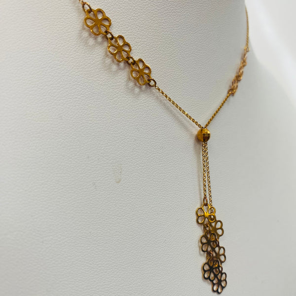 Collier Princesse en Or Jaune et Or Rose 18 K - 4.18 Grs