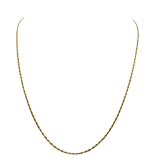 Collier Matinée en Or Jaune 18K Forçat 60cm