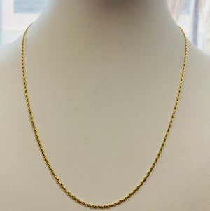 Collier Matinée en Or Jaune 18K Forçat 60cm
