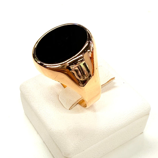 Bague Chevalière en Or Jaune 18K - Taille 59