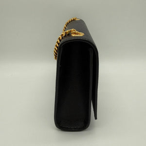 Saint Laurent - Sac Kate Small en Cuir Grainé Noir