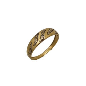 Bague Demi Tour Or Jaune Diamants 18K - 1.55G - Taille 53
