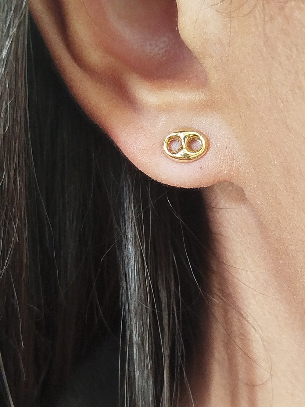 Boucles d'oreilles en or jaune 18 K - 0.81 G