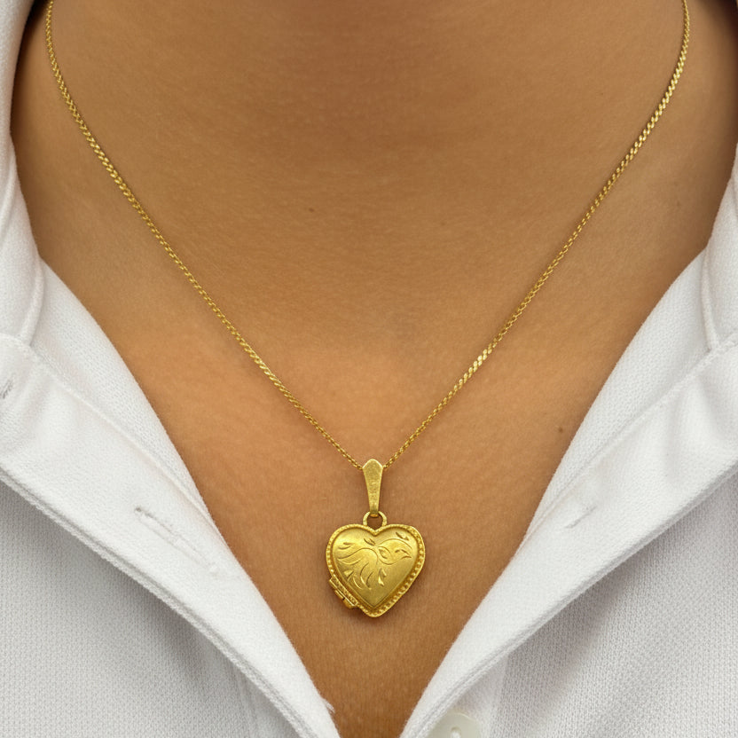 Pendentif Médaillon en Or Jaune 18k