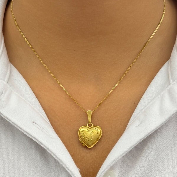 Pendentif Médaillon en Or Jaune 18k