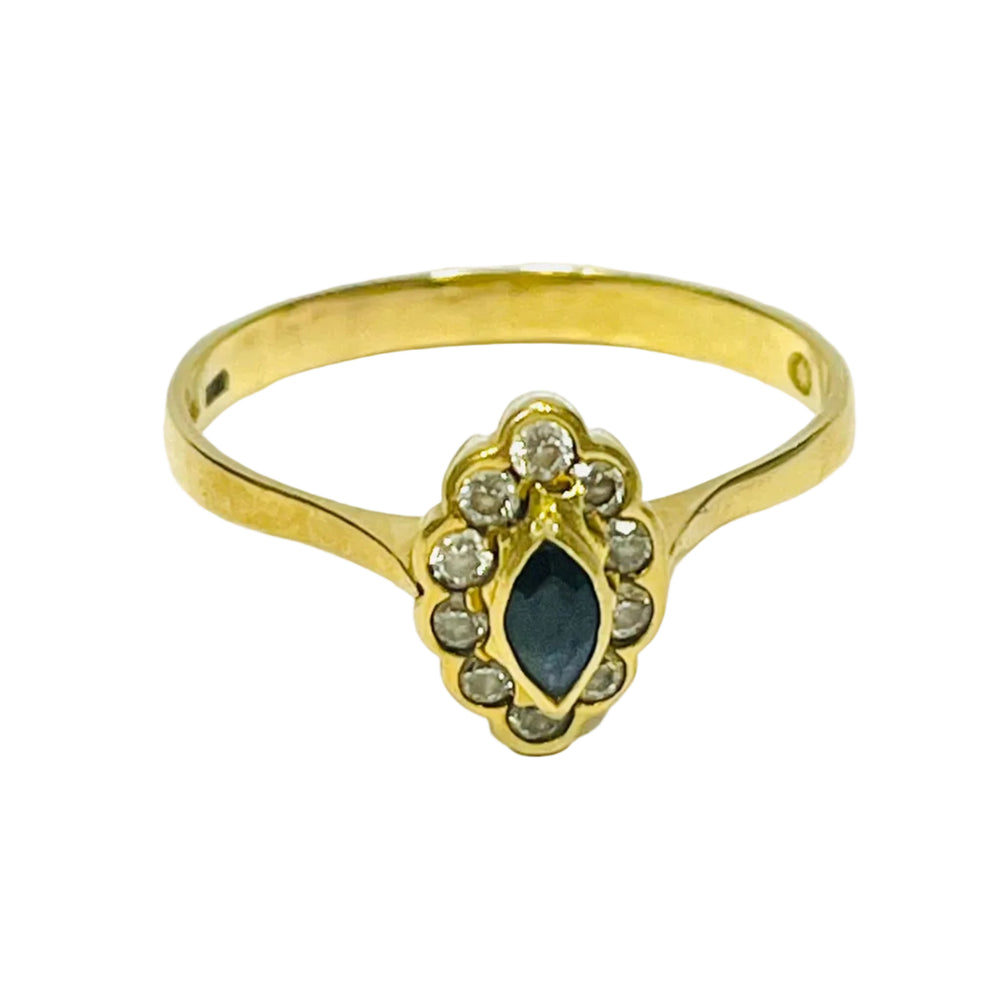 Bague Marguerite Or Jaune 18 K
