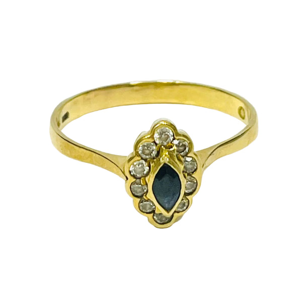 Bague Marguerite Or Jaune 18 K