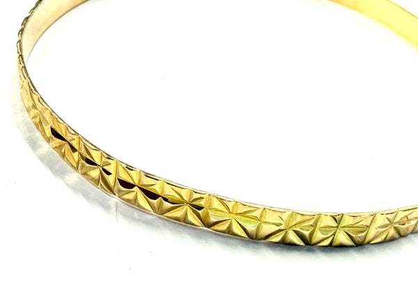 Bracelet Jonc en Or Jaune 18K - 10.76G